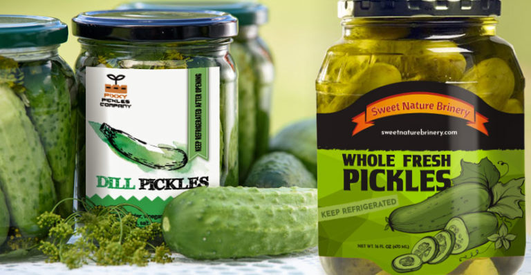 Pickle Labels at FoodPackagingLabels.net